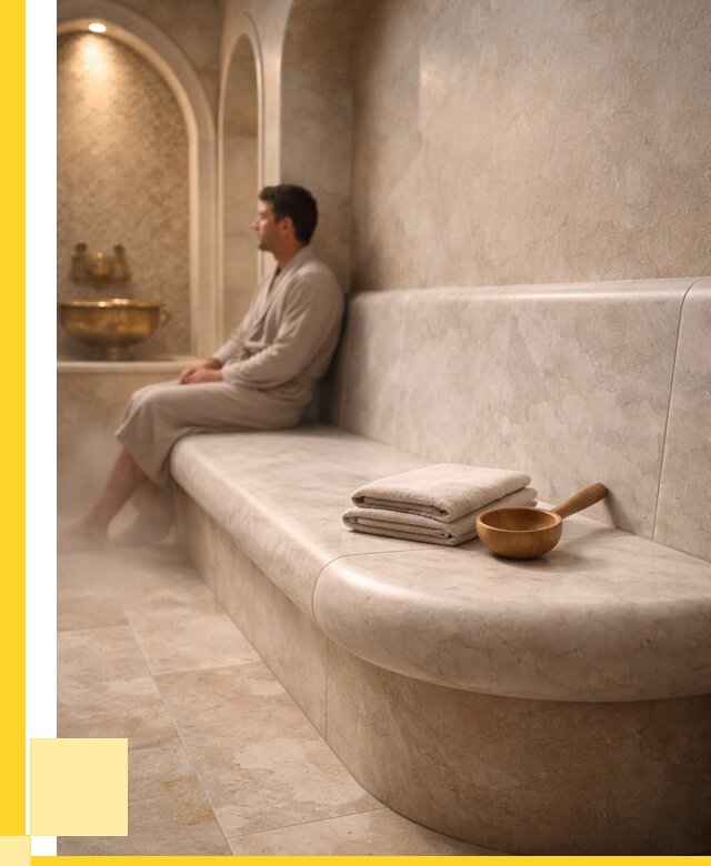 Сиденья для хамама в Новокуйбышевске под ключ от 12290 р. | ЭриданНвб