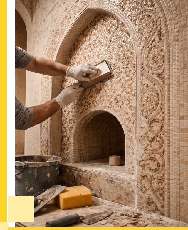 Мозаика для хамама в Новокуйбышевске под ключ от 5121 р. | ЭриданНвб