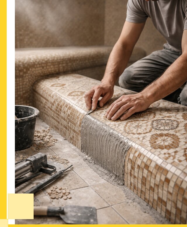 Плитка для хамама под ключ в Новокуйбышевске от 3585 р. | ЭриданНвб