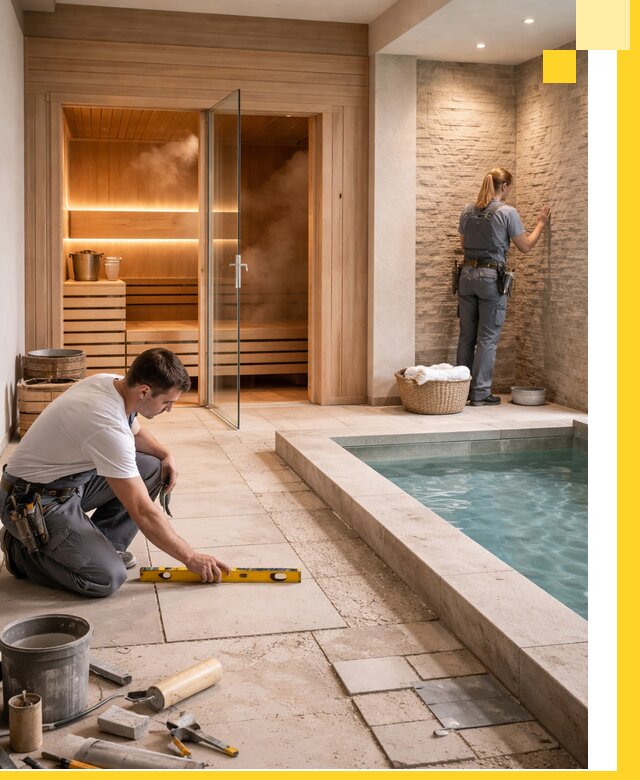 Комплексный дизайн и отделка интерьеров SPA под ключ в Новокуйбышевске